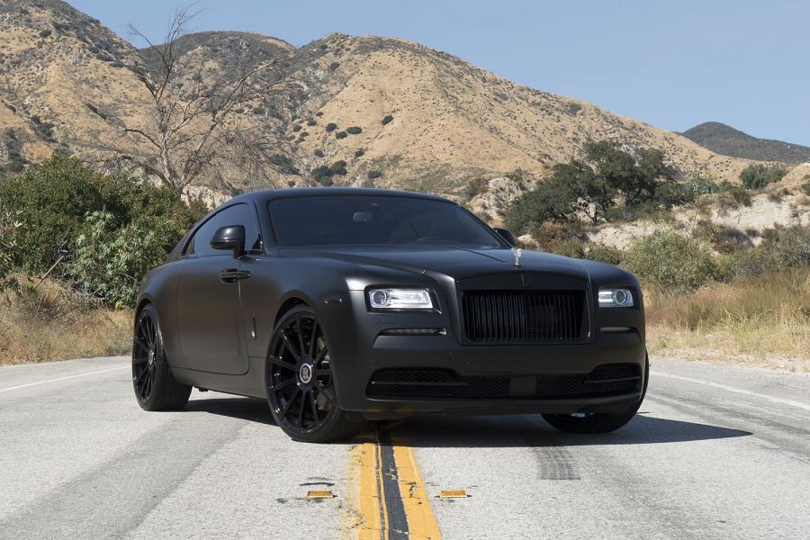 Rolls-Royce Wraith Matte Black on Forgiato Wheels (Undice-M) '2017